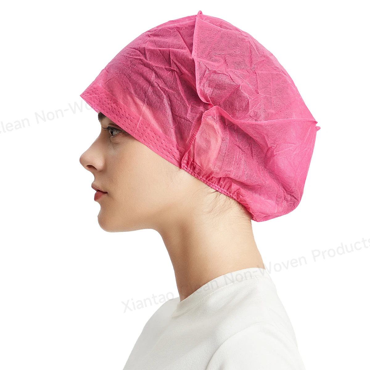 Disposable Head Cover Non-woven Surgical Anti Microbial Isolation Doctor Protective Safety Hat  Medical Scrub Cap Working Hat