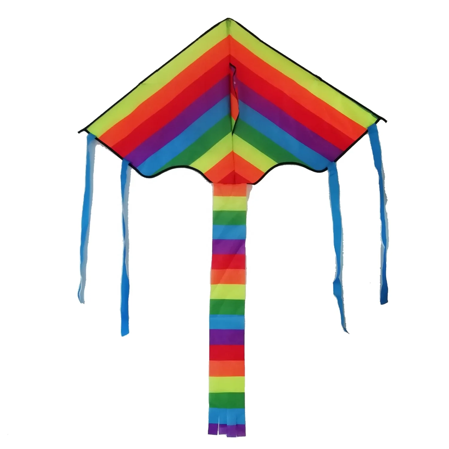 Оптовая продажа, китайский Летающий детский воздушный змей Delta радужной расцветки от производителя воздушных змей