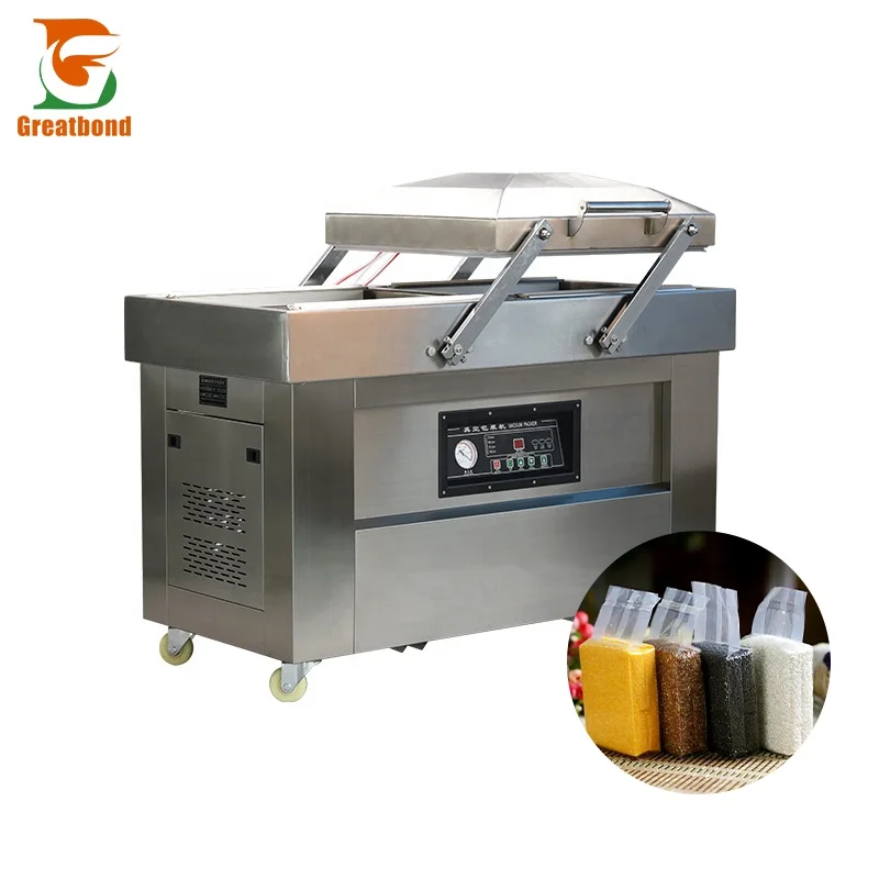 DZ400/500/600 Manufacturers Equipment Commercial Food Vertical Double Chamber Vacuum Packing Sealing Machine