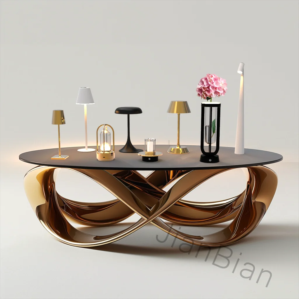 Vintage Gold Diamond Crystal Shade Battery Operated Dimmable Rechargeable Restaurant Touch Cordless Luxury LED Table Lamps