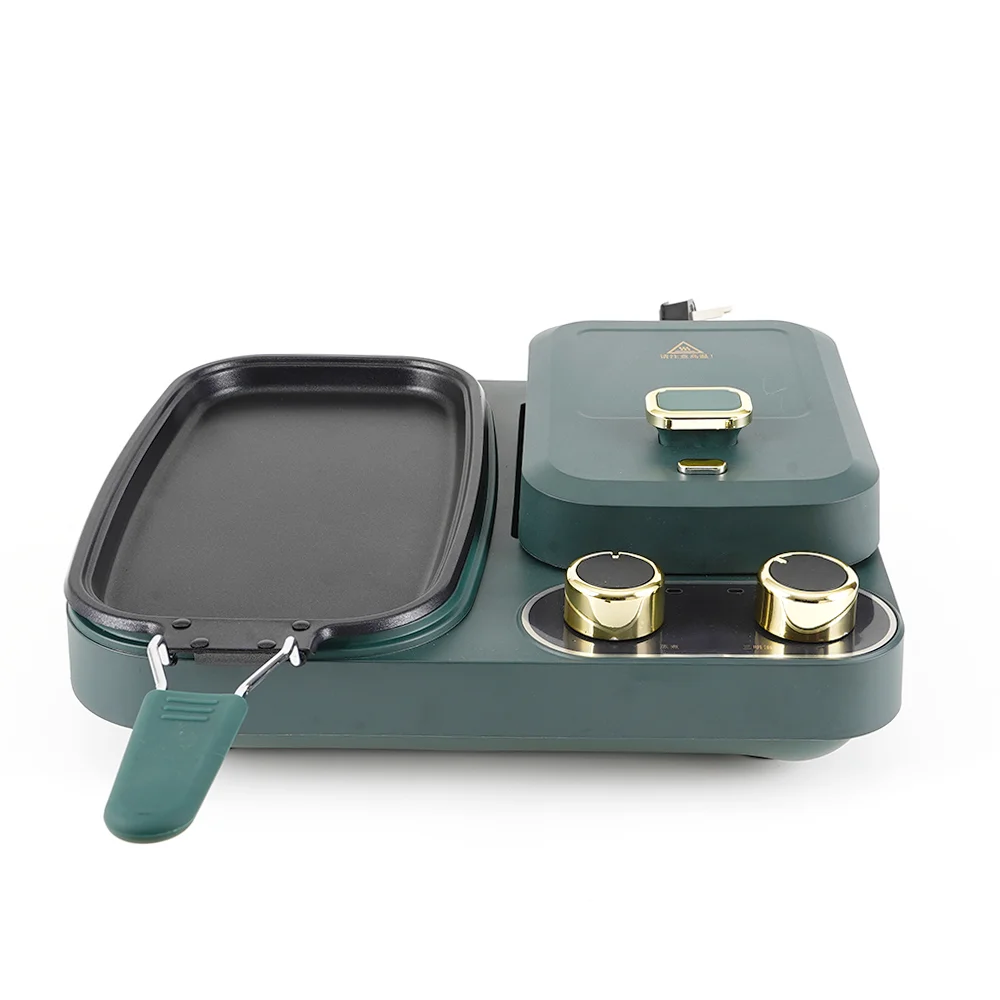 4 in 1 Multifunctional Breakfast Machine Press Grill Sandwich Waffle Maker for Home