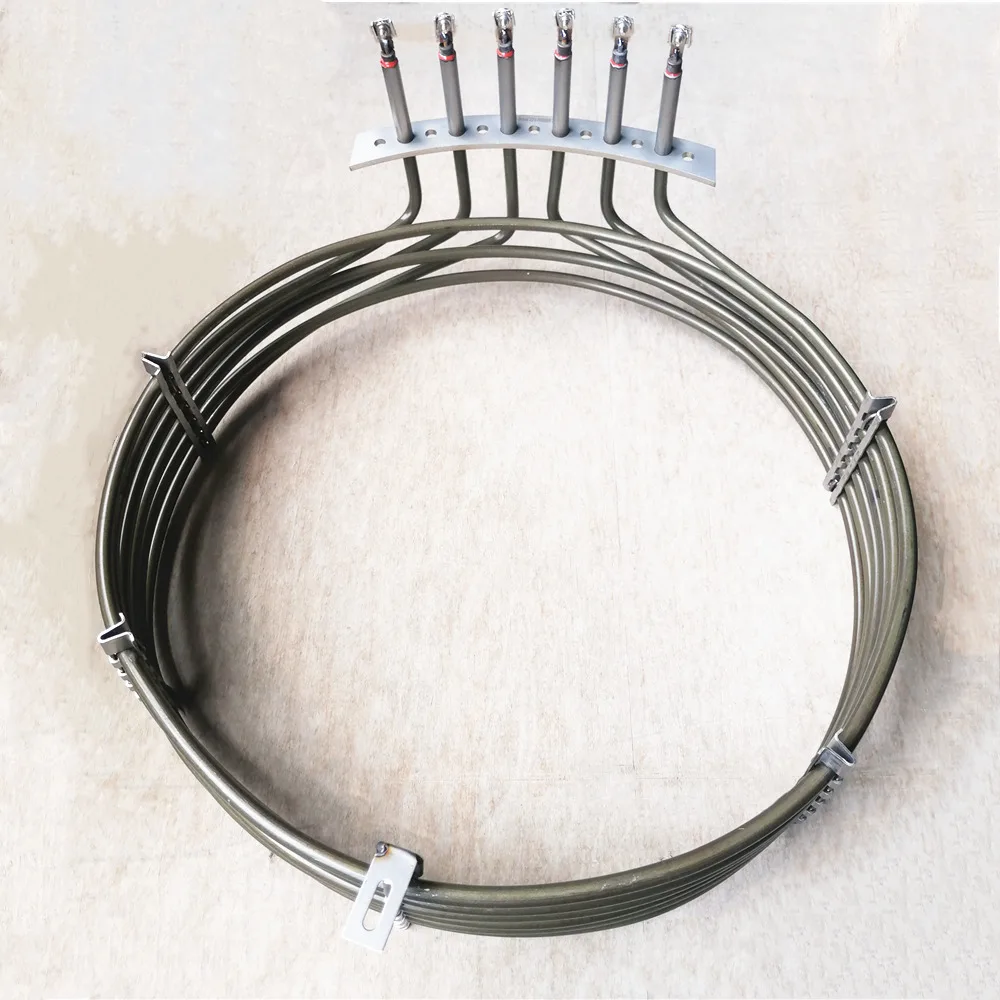 Annai 220V 9000W Annealed Stainless Steel Tubular Electric Oven Heater Industrial Round Fan Oven Heating Element