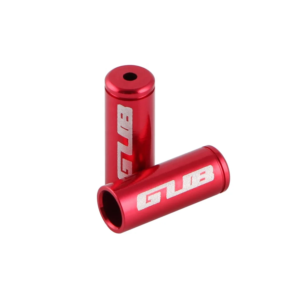 GUB 100Pcs/Bottle 4mm Shifter Alloy MTB Road Bike Brake Cable Cap Shifter Cable Bicycle Derailleur Shifter Cable End Tip Cap