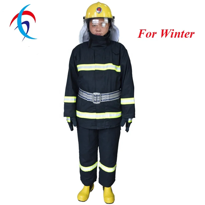 2024 Factory New Design Fire Fighting Clothing Fireman Suit for Fire Rescue Winter Fire Fighting