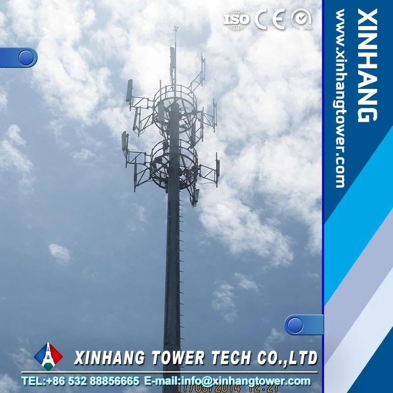 Communication Self Supporting Cell Phone Antenna Tower Telecommunication Tower
