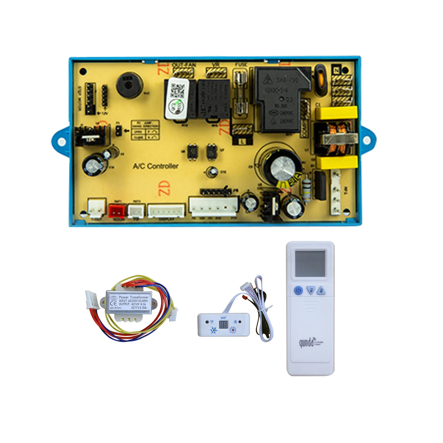 QUNDA QD55DC Universal Air Conditioner Control System PC Board For DC Motor Circuit Card Repair Kit AC PCB