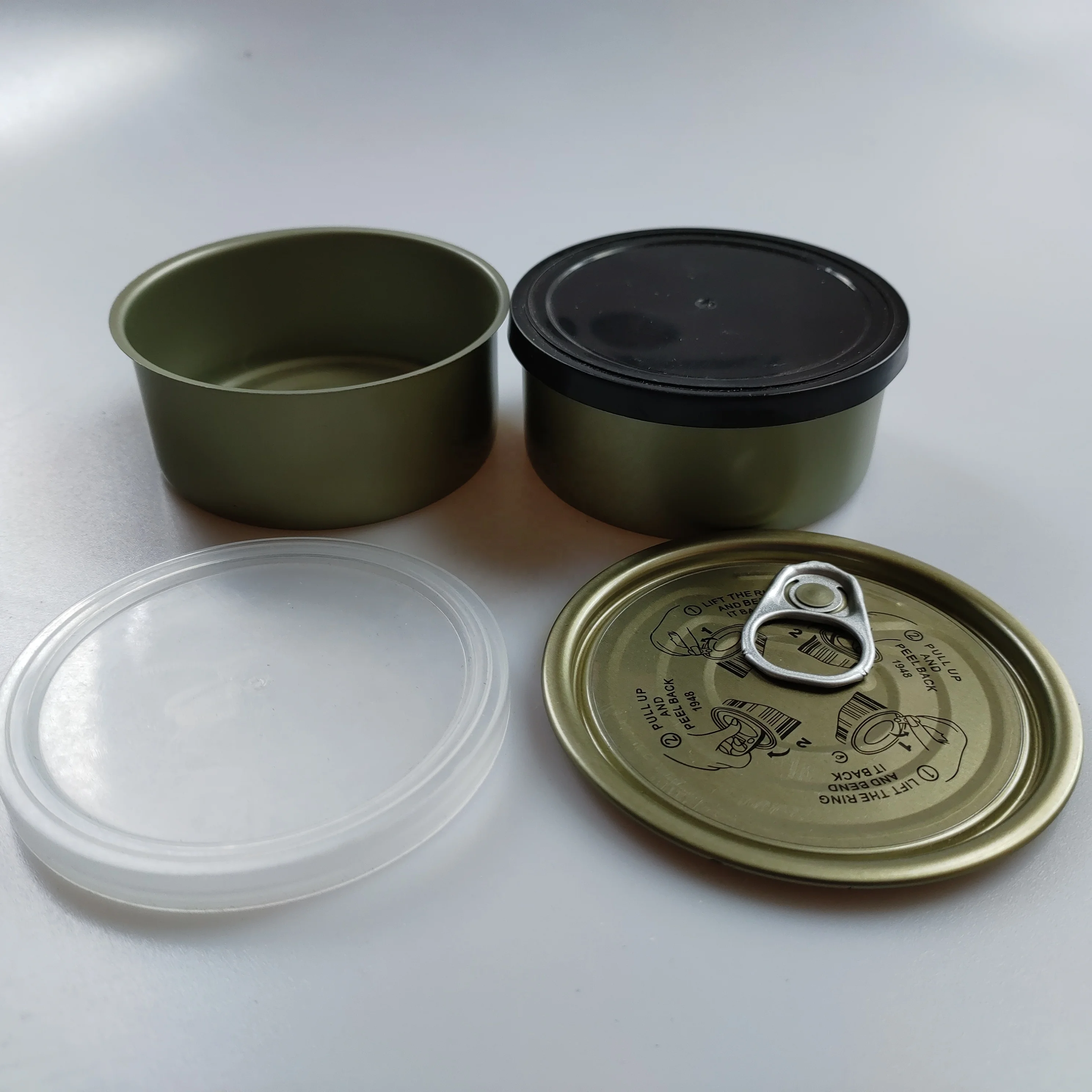 
machine seal easy open tin canned fish empty cans customizable size sufficient supply 