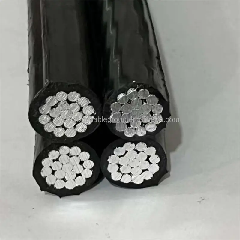 BS 7870-5 Стандартный низковольтный AAC AAAC проводник типа ПВХ/XLPE изолированный антенный соединяемый кабель