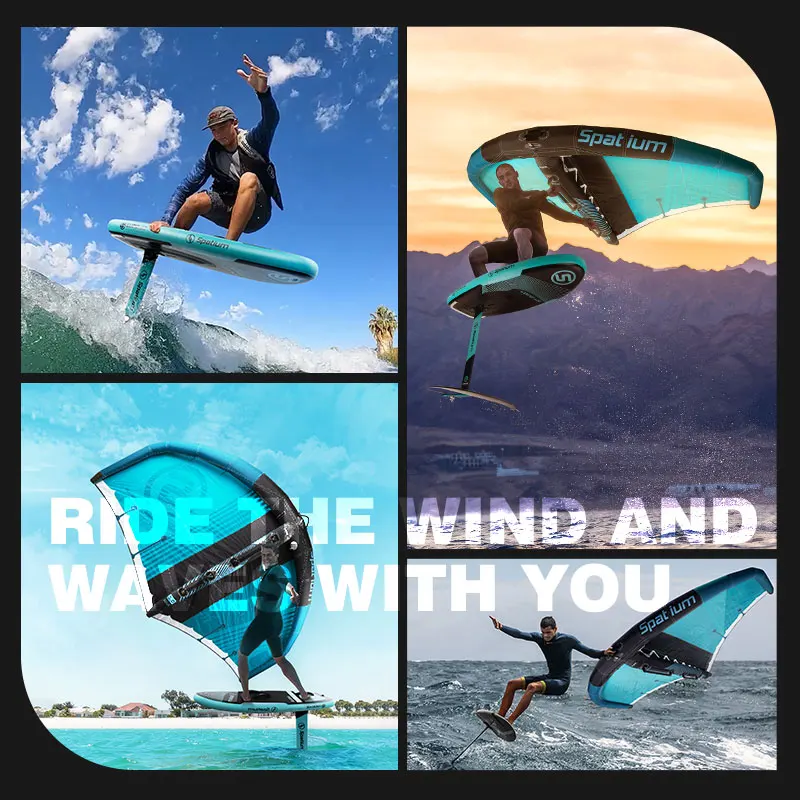 Spatium 2024 Newly developed kite surfboard set carbon aluminum wing inflatable hydrofoil board for sale