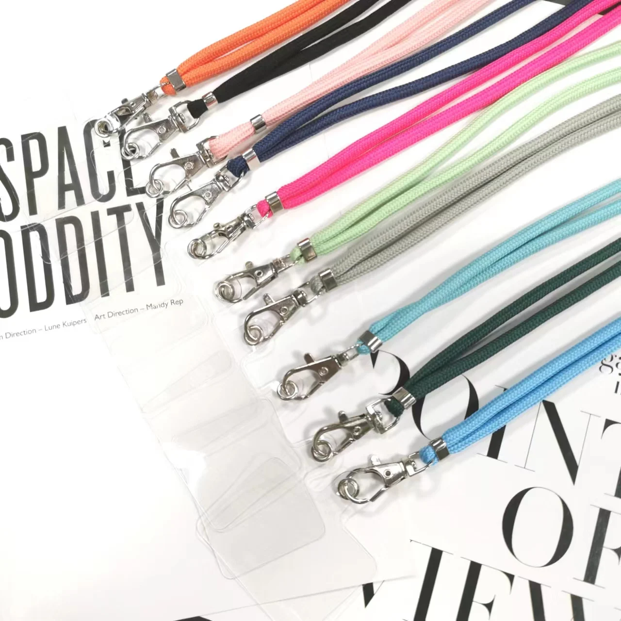 Morden Style Strap Patch Nylon Tether Pad Adjustable Phone Lanyard