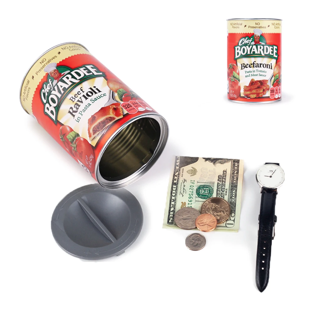 New Beef Ravioli Can Safes Diversion Secret Stash Safes Hidden Compartment Containers for Hiding Money