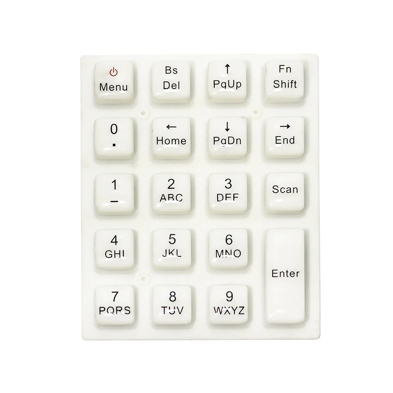 
Customized conductive silicone rubber keypad with carbon pill 