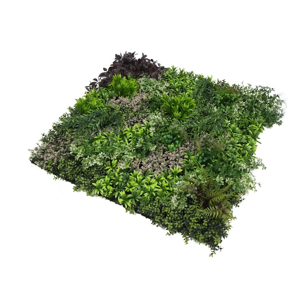 Hot sale 1m*1m artificial boxwood hedges panels roll for home wall decoration