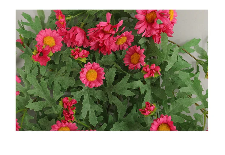 Simplicity Rose Red  80cm Sun Flower Wall Handing Artificial Flowers Bouquet For Home Decoration