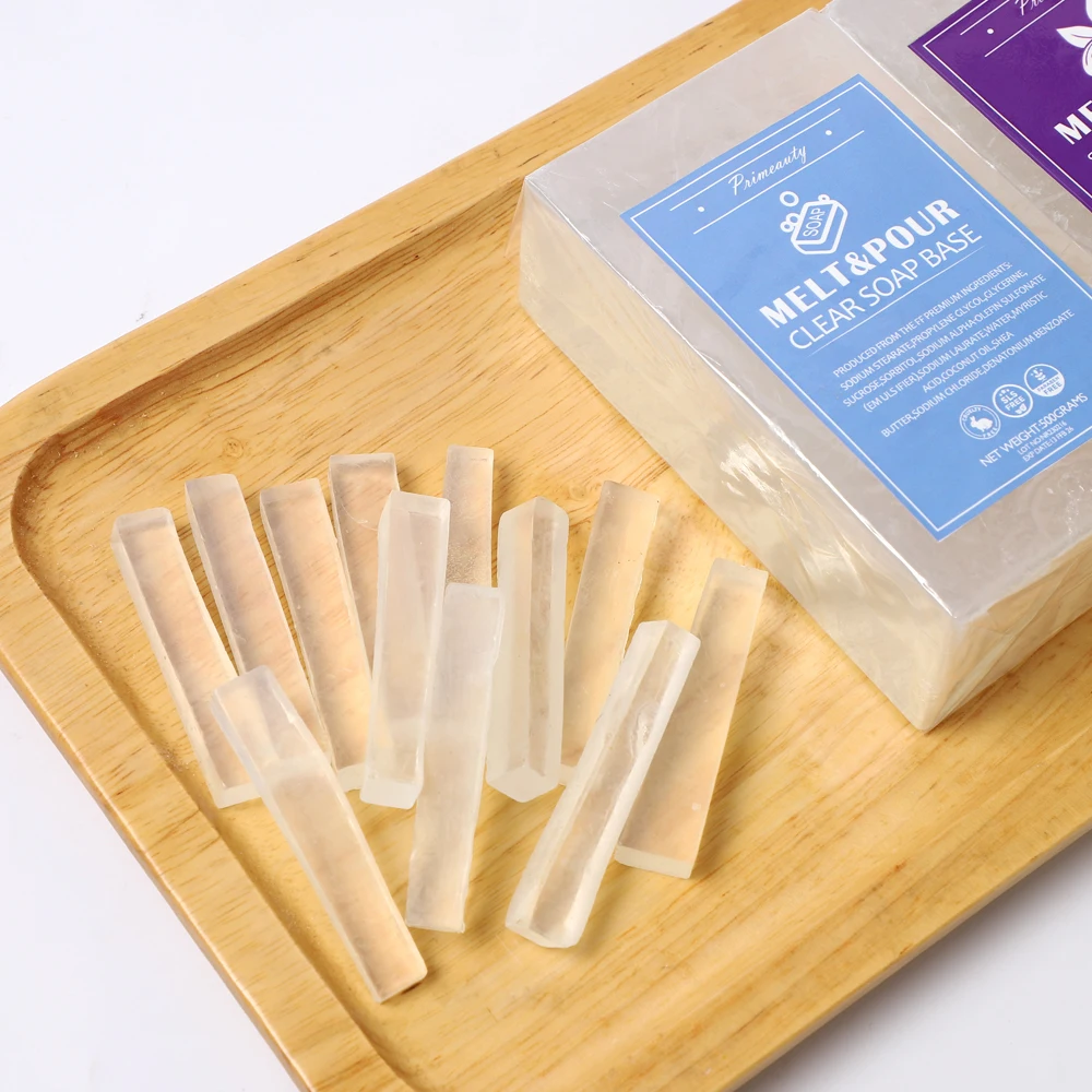 Primeauty Custom Handmade DIY Transparent Organic Glycerin Melt and Pour Natural Shea Butter Goat Milk Soap Base for Soap Making