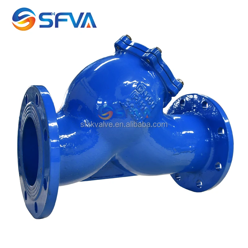 SFVA BRAND GOOD QUALITY GGG50 PN16 DIN F1 Ductile iron DN100 DN150 y type strainer