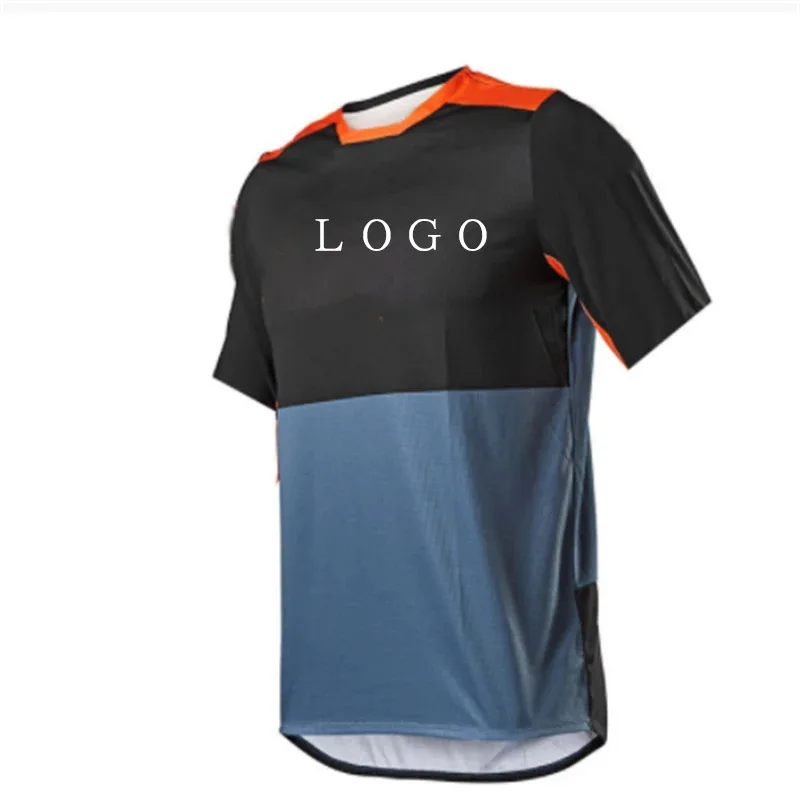 custom logo made 100% polyester quick dry summer short sleeve dirt bike motocross jersey