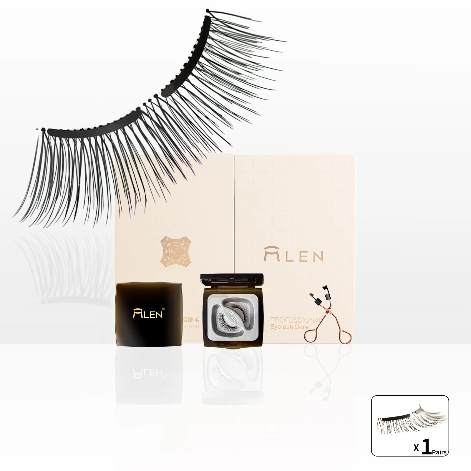 Wholesale Soft Magnetic Eyelashes Extension Mlen Private Label Glamnetic Magnetic False Lashes Faux Mink Lashes Natural Looking