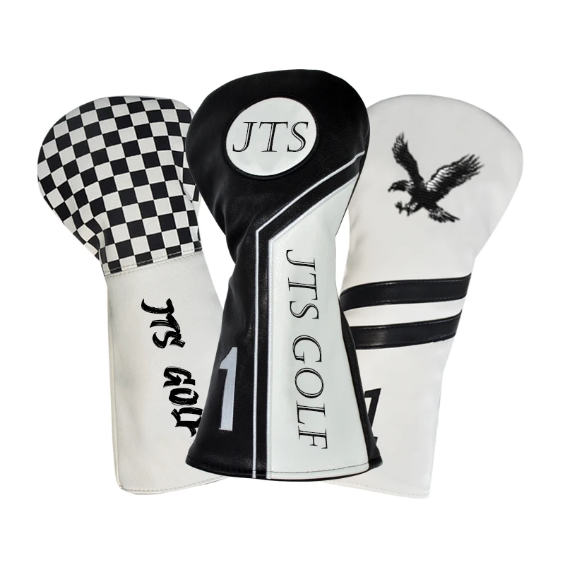 Wholesales Golf Headcover Embroidery and Printing Custom logo Design PU leather Driver Head Cover
