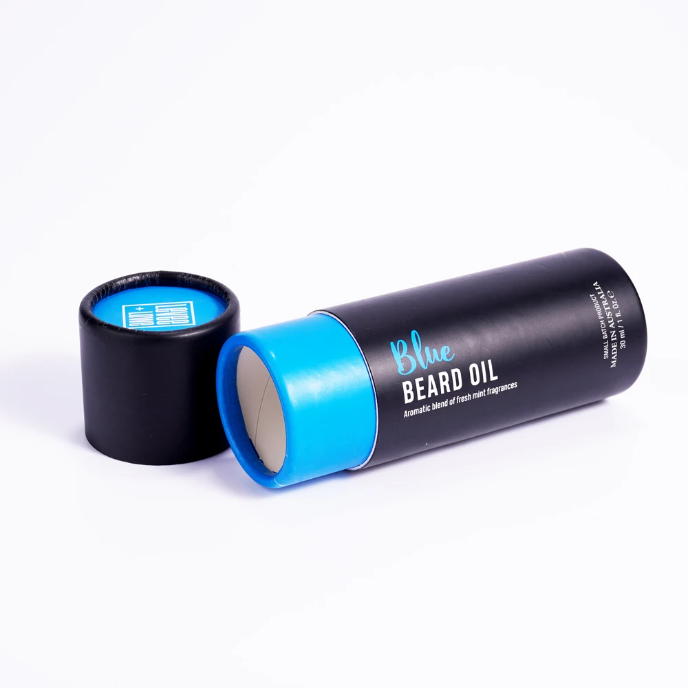 Custom Cardboard Powder Paper Tubes Tea Coffee Bean Container Remove Kraft Round Packaging