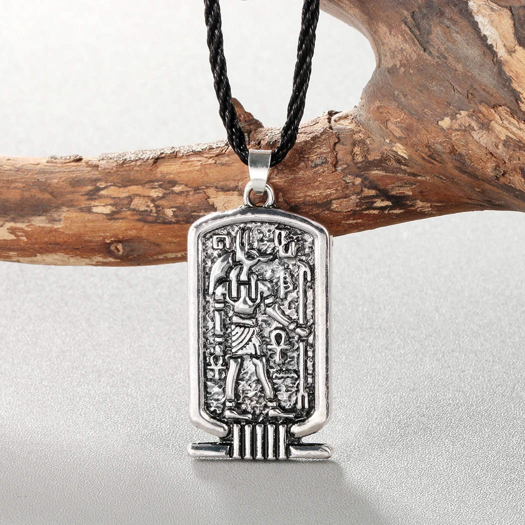 Women Anubis Pendant Necklace Ancient Egypt Religious Jewelry Egyptian Hieroglyphs Awesome Men Necklace Fashion Egypt Charm