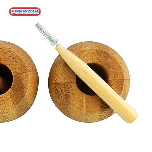 100% Экологичная биоразлагаемая Органическая недорогая бамбуковая межзубная Щетка Оптом