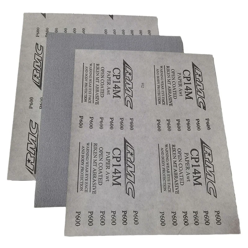 RMC aluminum oxide white roll 180 mesh 800 mesh sandpaper white sandpaper for rail wood floor sander