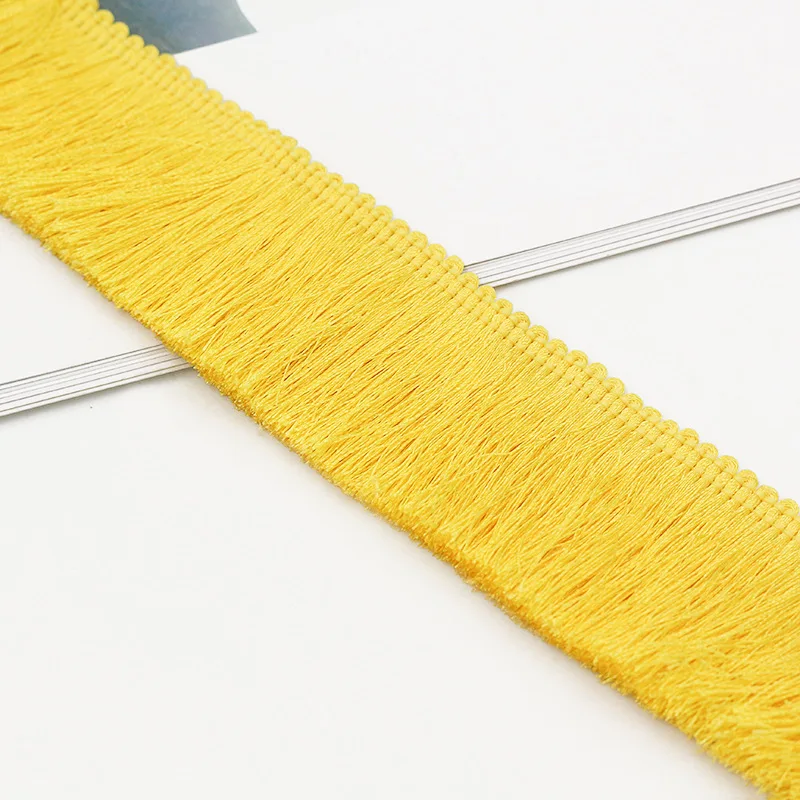 High Quality 3.5CM More Colors Thickness Silky  Fringe Tassel Trimming For Decoration