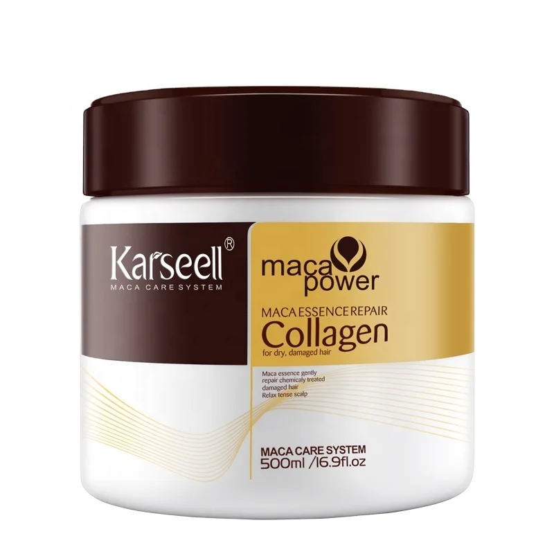 Hot Sale Factory price Famous Brand Karseell MACA Repair Collagen Hair Care cream With Argan Oil