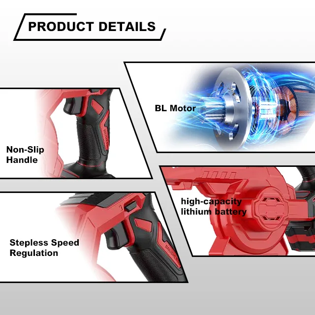 YQ-9-15 21V/6.0Ah Cordless Blower Cordless Tools Cordless Air Blower Brushless Motor Blower With Lithium Ion Batteries