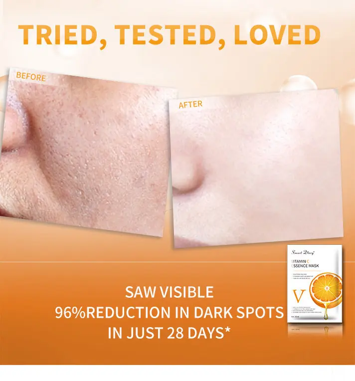 Factory wholesale OEM VC moisturizing facial mask soothes skin cross-border wholesale