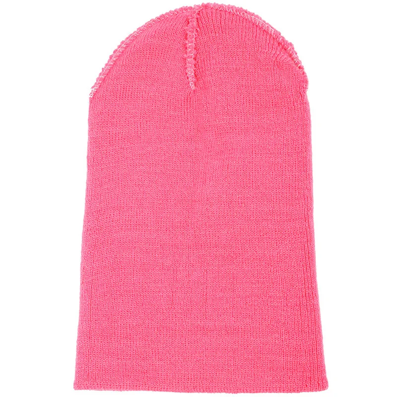 Q725 Women Men Beanies Female Girls Solid Color Beanie Warm Bonnet Casual Autumn Cap Custom Blank Knitted Plain Winter Hats