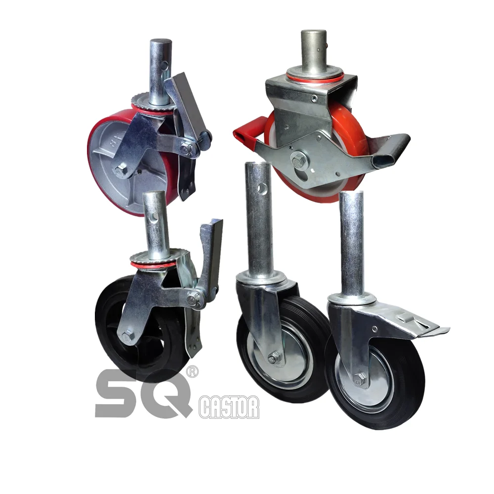 SQ Castor Swivel Heavy Duty Trolley Caster Wheel With Bearing Top Oem Ball Style,Heavy Duty Pressed Steel Industrial Castor
