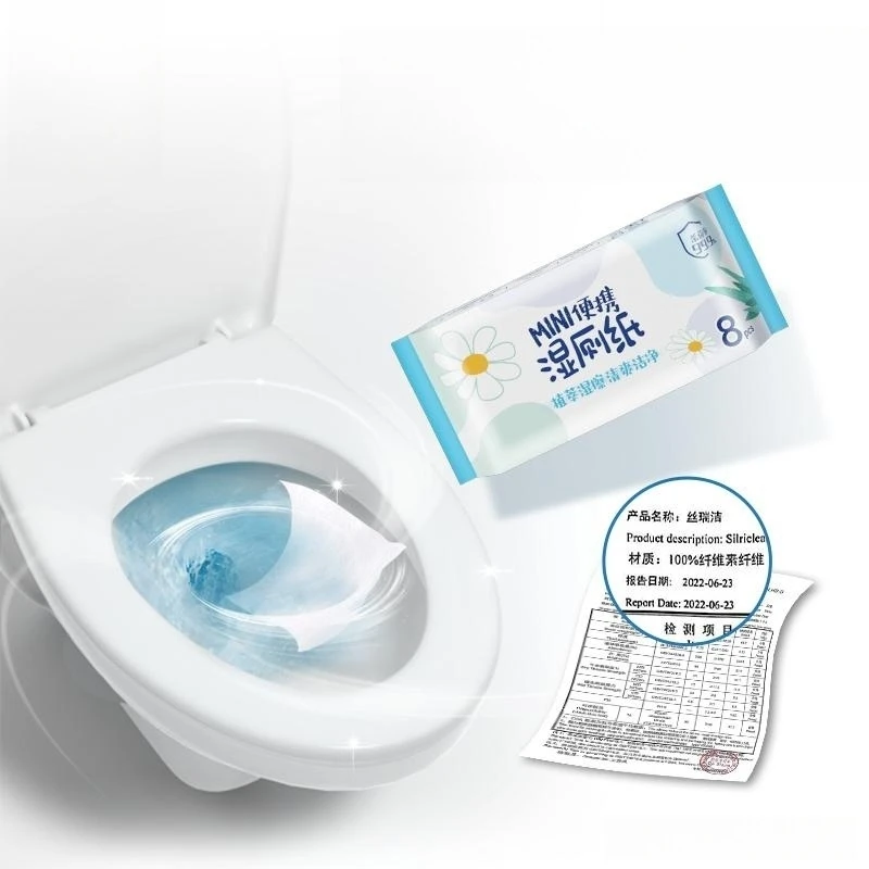 OEM Baby Wet Tissue Flushable Toilet Water Organic Eco Friendly Wipes