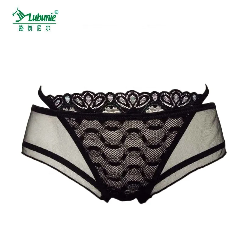 LUBUNIE New design plain dyed transparent sexy fashion womens panties