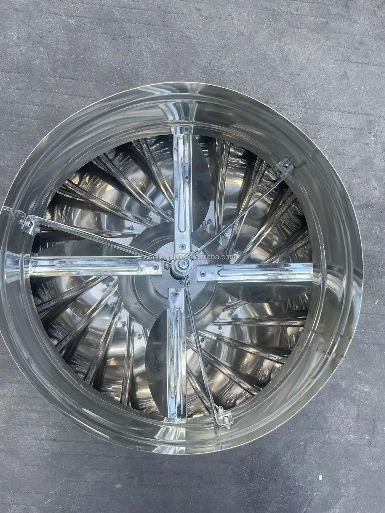 Energy Saving  Efficient Stainless Steel  Self Driven Roof Ventilation Fans Exhaust Fan for Poultry Farm Shed