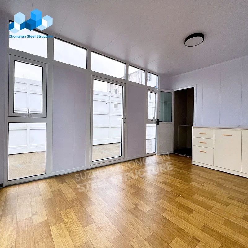 Zhongnan Detachable Custom luxury portable wooden hanging board prefabricated tiny home modular shipping container house