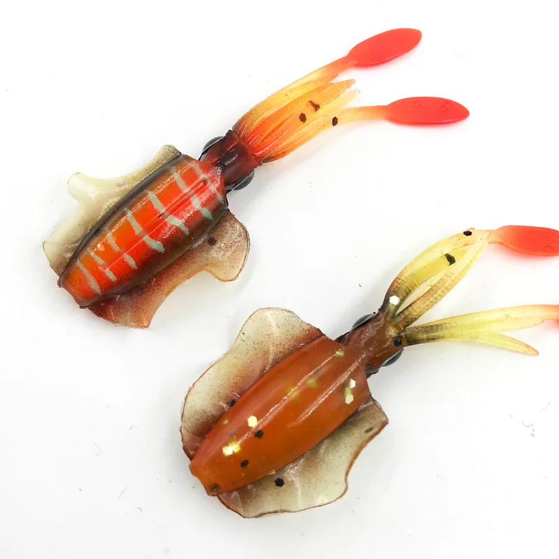 Wholesale New Mini Soft Squid Lure 7cm 2g Luminous Sea Fishing Bait Silicon Material Bionic Octopus Lures For Sell