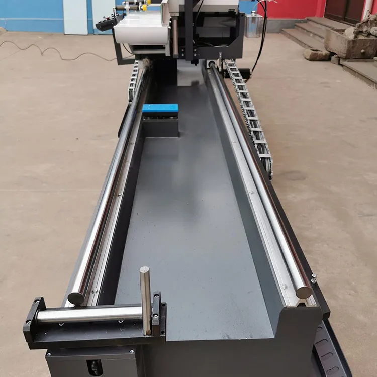 500mm disc thermal break windows aluminum profile cutting machine cnc double head miter saw