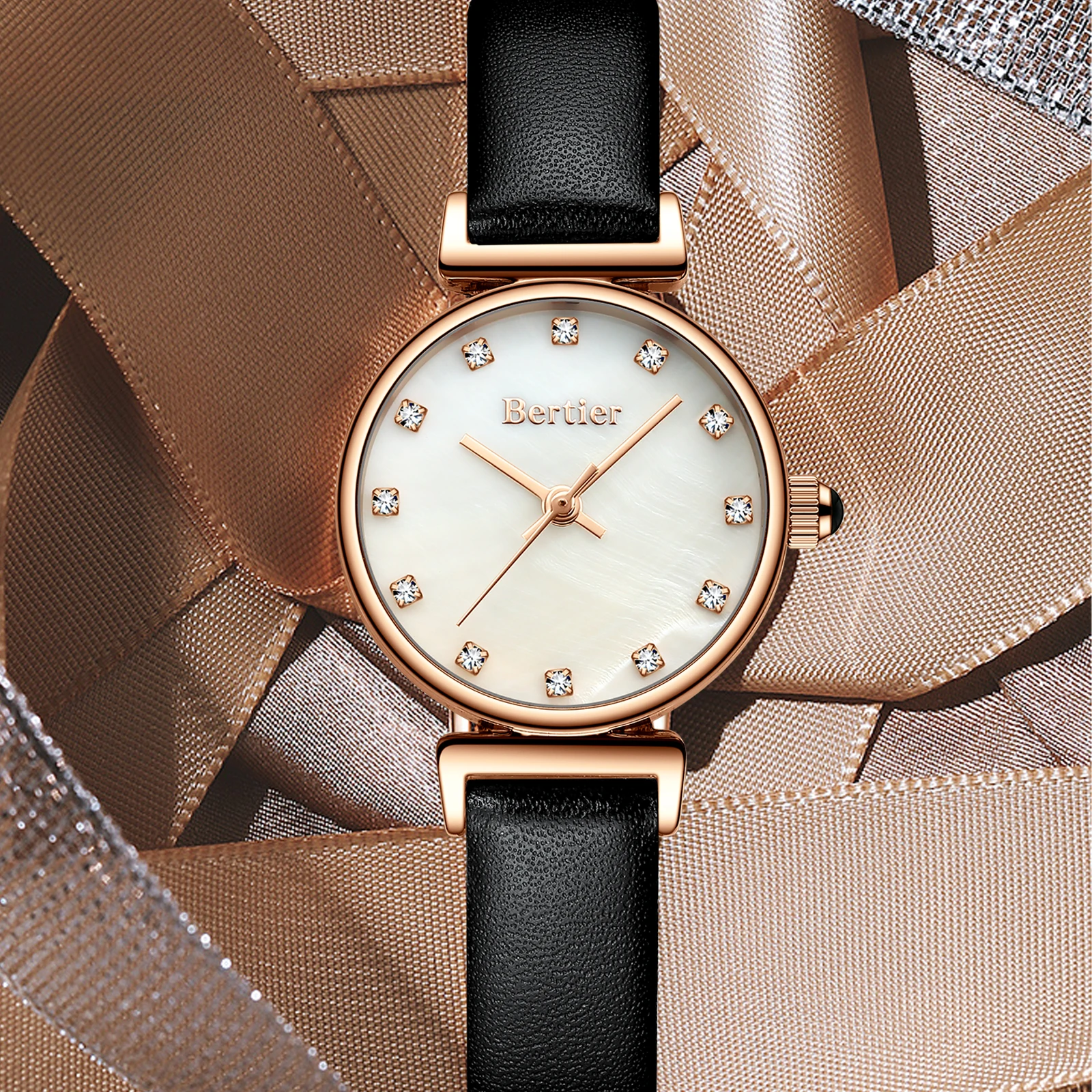 Women Wristwatch Fashion Bracelet Set Ladies Quartz Watch Luxury Wedding Watches Waterproof Watch 2022 Wholesale DY005 Leather