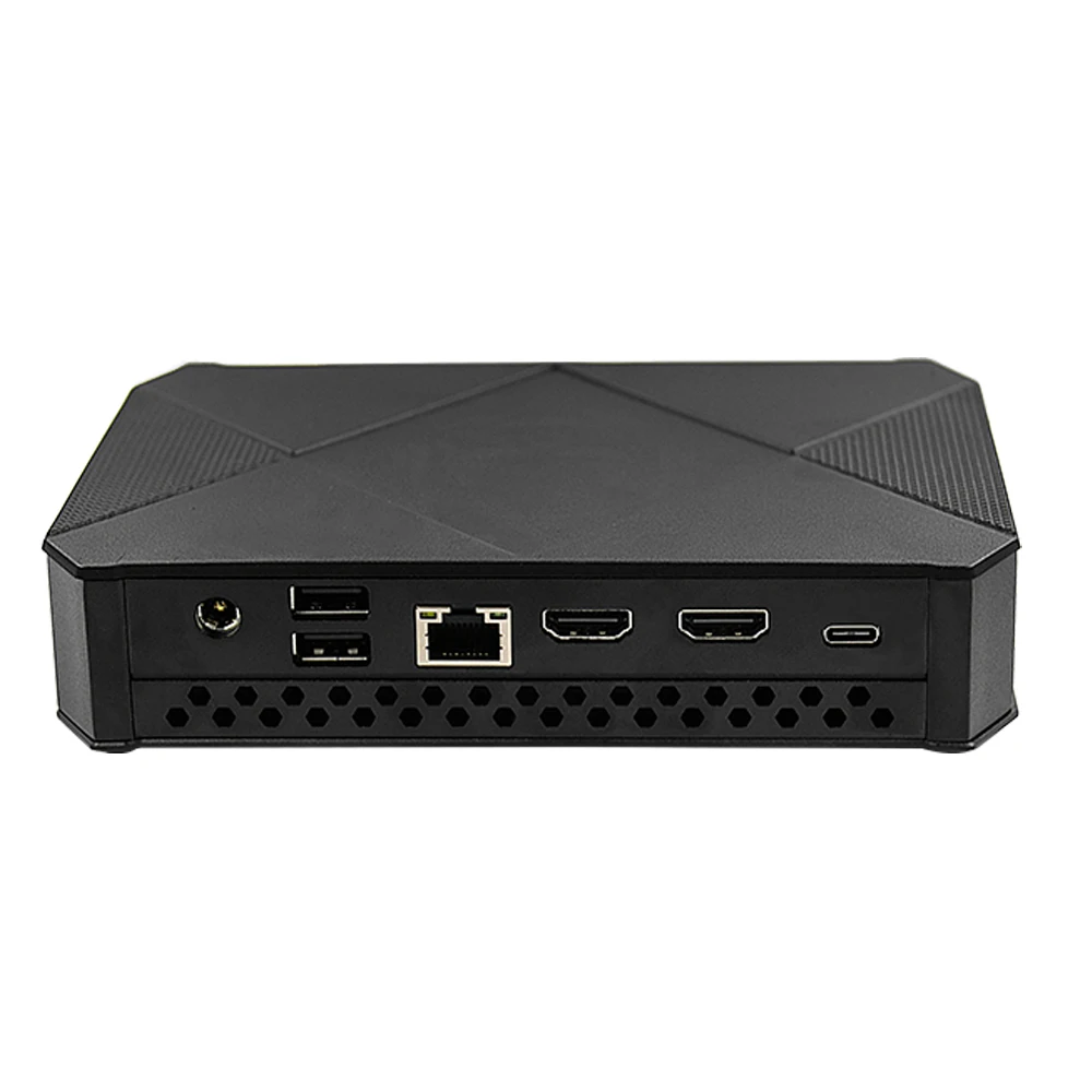 Astra Linux/cent OS/UBUNTU/WIN10/11 Intel J4125/N5005/N4120 Type C+HD+HD 3display 4K NVME SSD  2 Gigabit Lan mini pc thin client