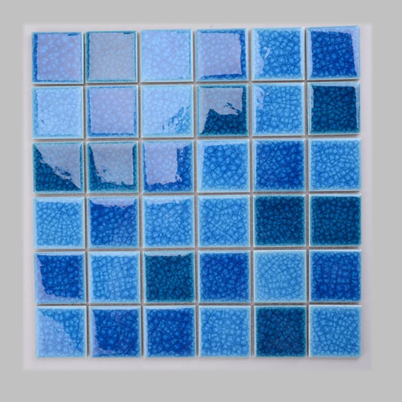 2021 cracked ice glaze blue mosaic pool tile wall tiles price in malaysia