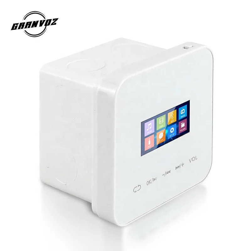 Wall Mounted Stereo Home Sound System  Android  touch screen 4*25W mini wireless blu tooth wall amplifier