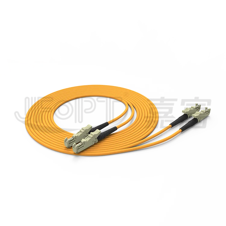 Optical patch cord Multimode 3.0mm OFNR Duplex Patch Cord OM3 Fiber Patch Cord E2000 connectors