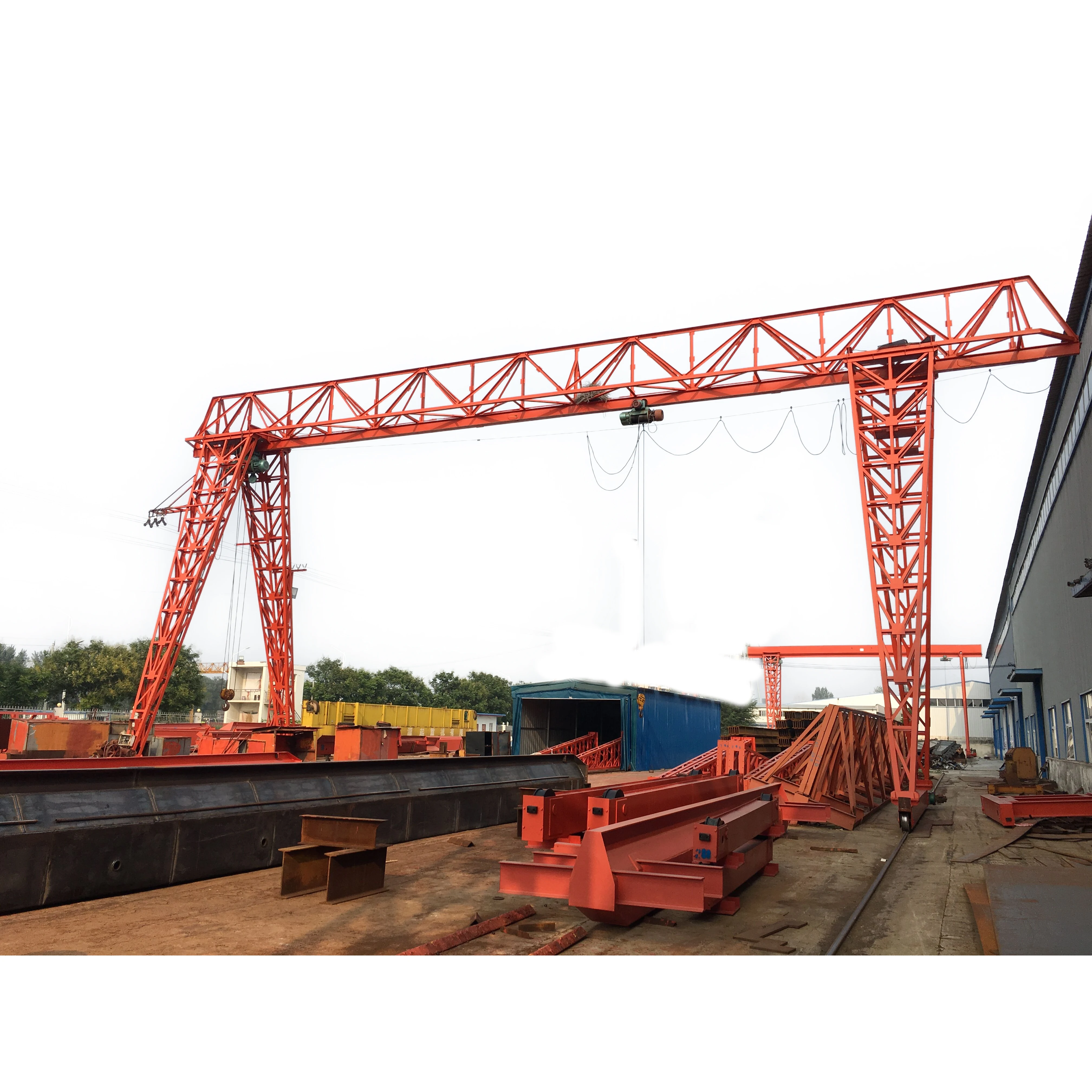 Бренд SZMC MHH 15 тонные однобалочные балки накладные козловые краны для верфи на открытом воздухе