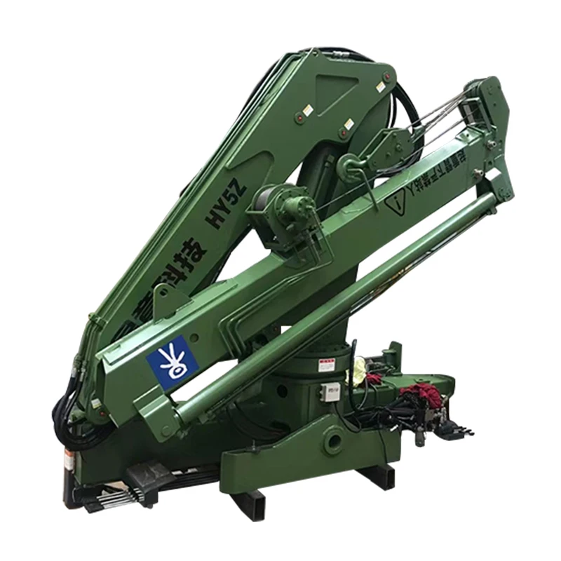 HAOY China Manipulator Installation Hydraulic Arm For Car Heavy Cargo 5 Ton Remote Control Truck Mounted Crane