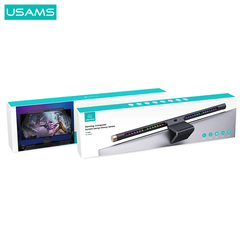 USAMS Gaming Light Desk Lamp Computer Laptop Screen Bar Hanging Table For LCD Monitor Study