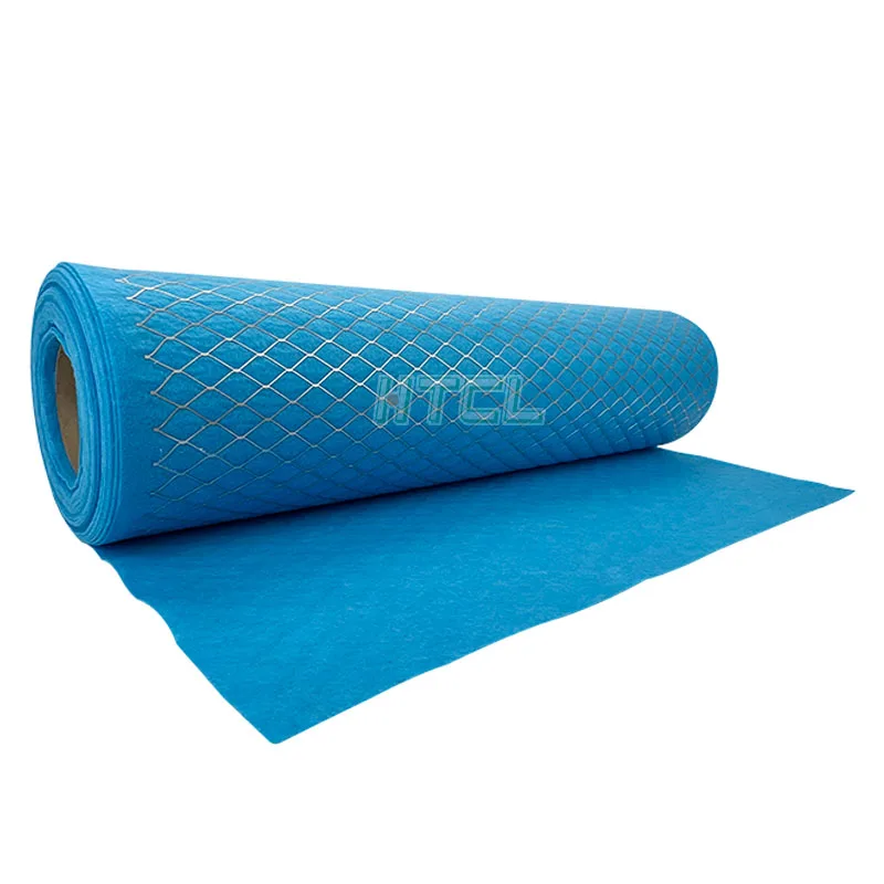 Pre-filter Synthetic Fibre Material Air Filter Material Roll With Covering Metal Mesh