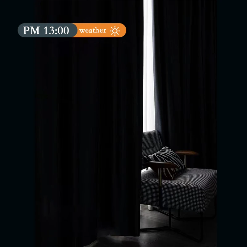 Wholesale High Quality Window Plain Curtain Fabric Sunshade Blackout Curtain Fabric for Living Room