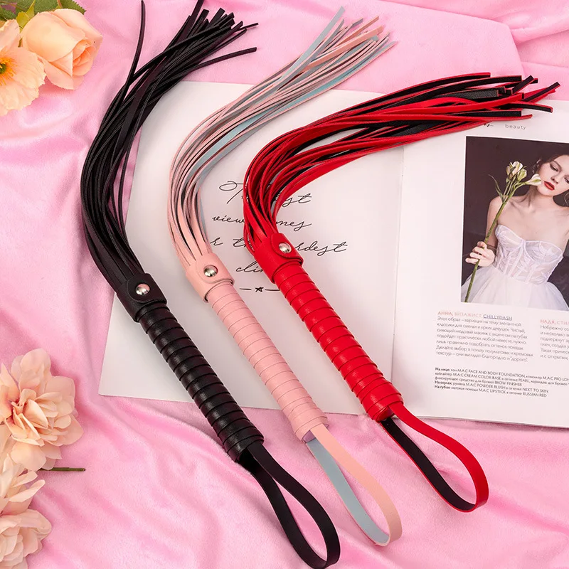 Wholesale High-Quality thickened leather BDSM Whips Adult Sex Toys For Wome Flirt Slave Lashes Sm Bondage Set Restraint Game